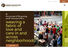 Tablet Screenshot of parishcollective.org